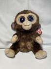 Ty Monkey “Coconut” Stuffed Beanie Boo Animal Toy 9" Plush NWT
