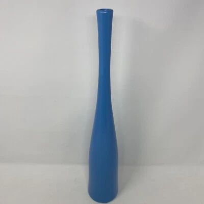 Florero de cerámica retro azul bebé polvo alto Royal Haegar Larry Laslo 18" Foto 1 de 4