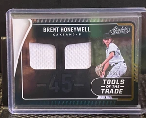 Brent Honeywell 2022 Absolute Tools of the Trade Jersey #68/199 - Athletics - Picture 1 of 2