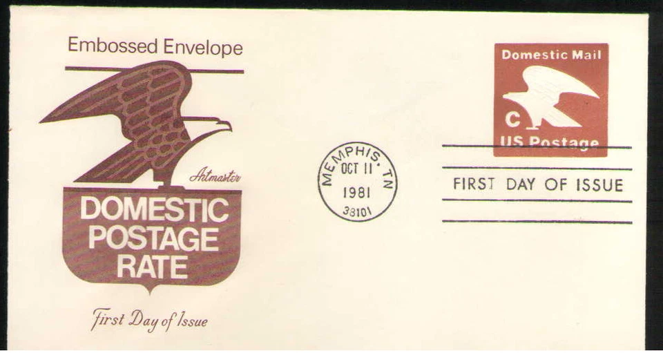 US. U594. (20c). "C" Eagle. #6 Plain Artmaster FDC. MNH. 1981 - Image 1 of 1