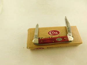 Vintage 1996 Case Jr CC Red Bone Mini Copperhead Knife 2 Blade NMIB 62109xSS - Picture 1 of 4