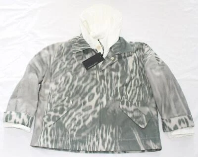 $1415 Nueva Chaqueta Recortada ANNETTE GORTZ Para Mujer MEDIANA M Gris Forro Leva Ajedrez Foto 1 de 4