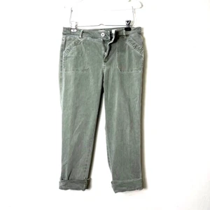 J Jill Denim High Rise Straight Leg 12P Cuffed Jeans grau Damen Outdoor Gorpcore - Bild 1 von 15