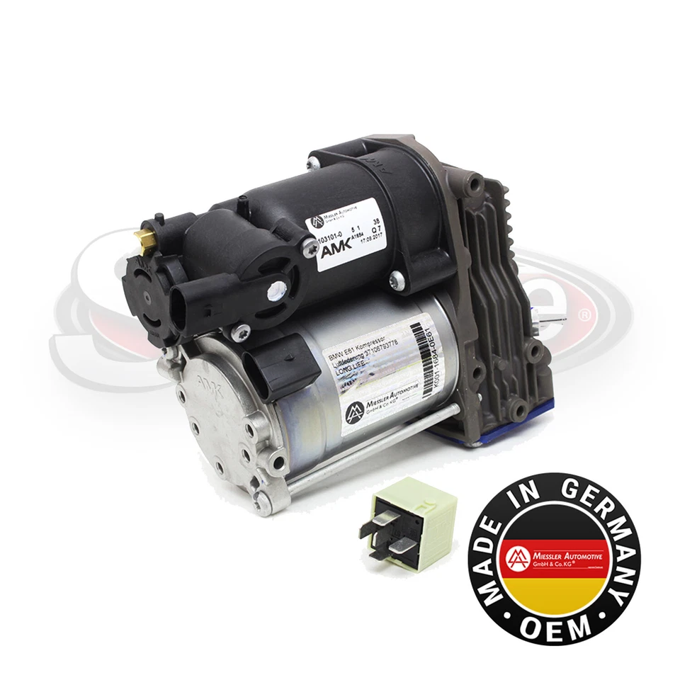 2009-2010 BMW 535i xDrive OEM AMK Air Ride Suspension Compressor Pump w/ Relay Foto 1 de 1