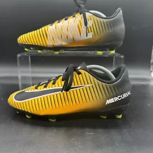 Nike Mercurial Veloce III FG 831952-801 Yellow Black Soccer Cleats Sz 4.5Y - Picture 1 of 7