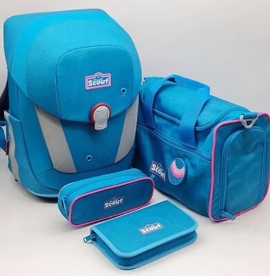 Scout Sunny II Schulranzen Set 4-teilig Rucksack Sporttasche Etui NEU - Bild 1 von 4