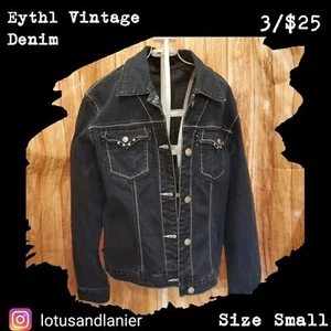Ethyl Vintage Denim Jacket Sz Small 3/$25 - Picture 1 of 5