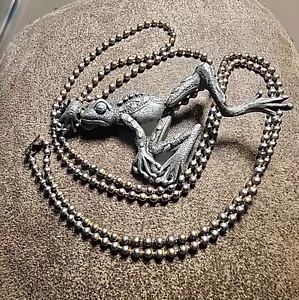 Collana Vintage "JJ" Jonette Gioielli Argento Peltro Appeso RANE Ciondolo Catena 16" - Foto 1 di 11