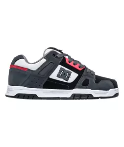 ZAPATOS DE SKATE DC PARA HOMBRE DESPEDIDA DE SOLTERO.NUEVO EN CAJA CUERO CON CORDONES GRIS NEGRO S25 - Imagen 1 de 6