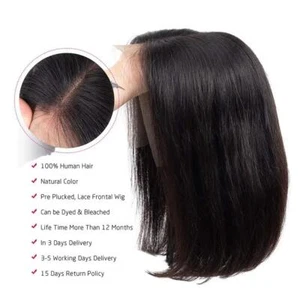 Lace Front Wig Black Women Realistic Looking Glueless Ladies Short Cosplay  N2D9 - Picture 1 of 12