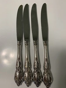Oneida Monte Carlo Muster Besteck Deluxe Edelstahl 4er Set Abendessen Messer - Bild 1 von 6