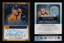 2013-14 Upper Deck The Cup Gold Spectrum /25 Filip Forsberg #135 Rookie Auto RC