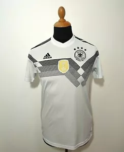 DFB Germany National Team Jersey 2018 Sz.S Adidas White Mens Soccer Home Deutsch - Picture 1 of 12