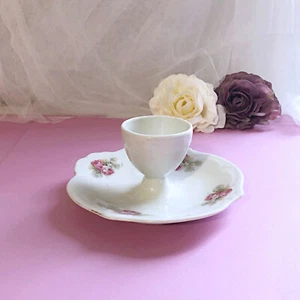 Porzellan Schale mit Dekor Blumenstrauß Shabby Chic Stil Romantik - Bild 1 von 18