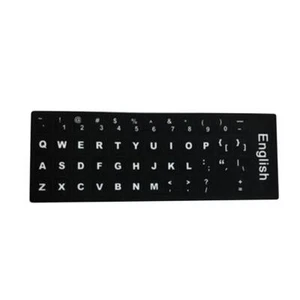 Black&White Standard Keyboard Stickers For German/English/Spanish H2 C8 AU M9C7 - Picture 1 of 19