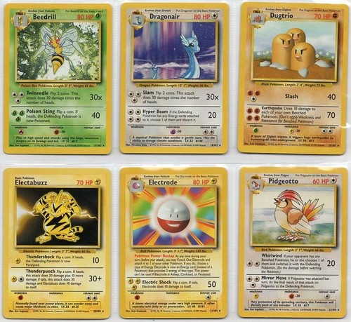 POKEMON BASE SET 1 RARES - SEARCH THE DROP-DOWN BOX - ADD TO SHOPPING ...