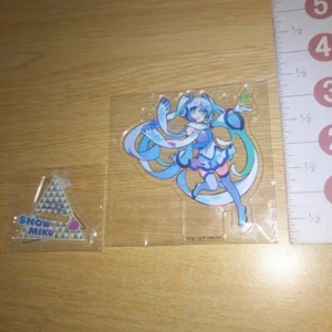 A73588 Vocaloid Hatsune Miku supporto acrilico mascotte miku neve - Foto 1 di 4