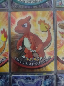 1999 Topps Pokemon Charmeleon Holo Foil #05, TV Animation Ed. Black Logo - MP