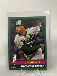 Topps Heritage 2025 - Jaden Hill #398 (RC) borde verde oscuro - Imagen 1 de 2