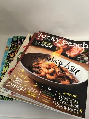 Lot Of 5 Lucky Peach Food Magazines (issues 10,13,15,16,21) - Image 1 of 3