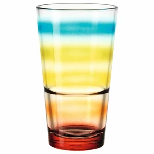 Leonardo drinking glass EVENT water glass tumbler glass colorful striped 240 ... - Picture 1 of 1