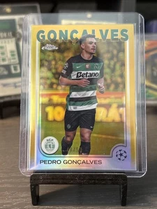 Topps UCC Chrome 24/25 Pedro Goncalves /50 Sporting - Picture 1 of 2