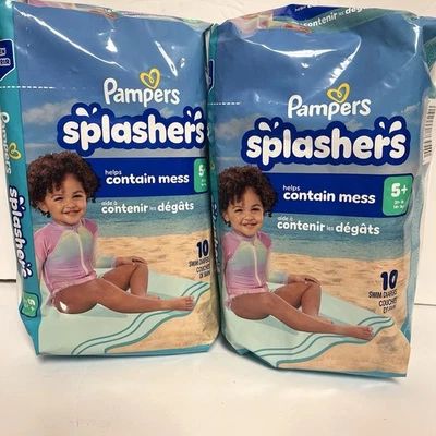 Pañales de natación Pampers Splashers 31+ lb edades 5+ desechables contiene 16 pañales Foto 1 de 4