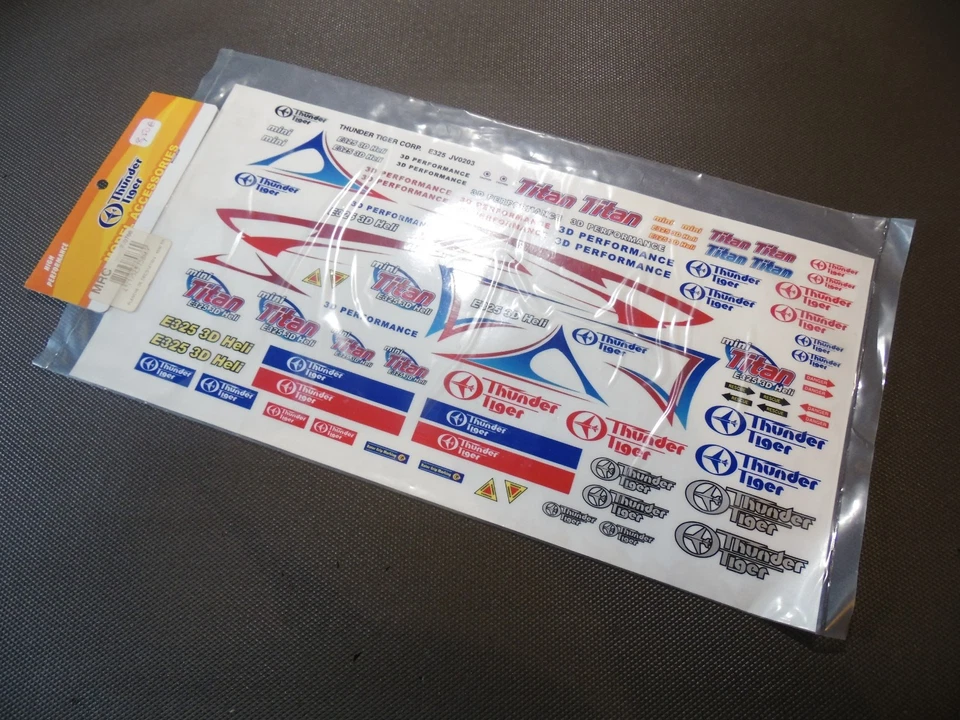 THUNDER TIGER PV0766 Planche de stickers MINI TITAN - Photo 1/1