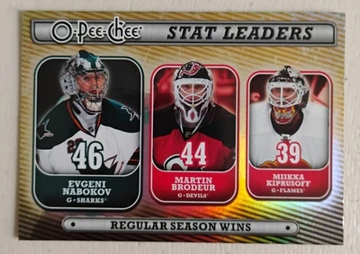 08 09 O PEE CHEE STAT LEADERS NABOKOV BRODEUR KIPRUSOFF SL7 - Image 1 of 2