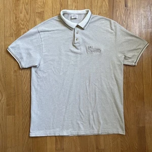 Vintage LA DWP Hanes Cotton Polo Shirt Men XL Los Angeles Dept of Water & Power - Picture 1 of 8
