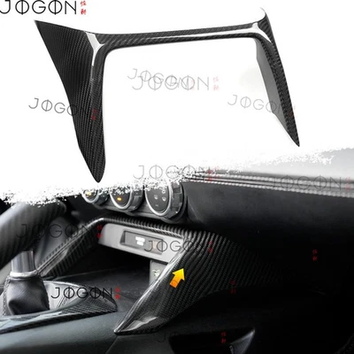 Marco superior de carga de consola de carbono real para Mazda MX-5 Miata ND MX5 2016-25 Foto 1 de 4