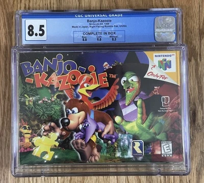 Banjo Kazooie CIB CGC 8.5 COMPLETE IN BOX Nintendo 64 N64 1998💎 - Image 1 of 4