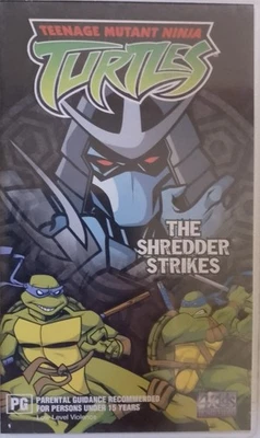 TEENAGE MUTANT NINJA TURTLES #4 The Shredder Strikes VHS 2003 3 episode animated - Image 1 of 3