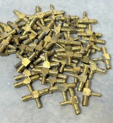 (50) Honeywell латуни колючей проволоки пневматический уменьшающий тройник для 3/8 «x 3/8» x 1/4» трубки - Изображение 1 из 4