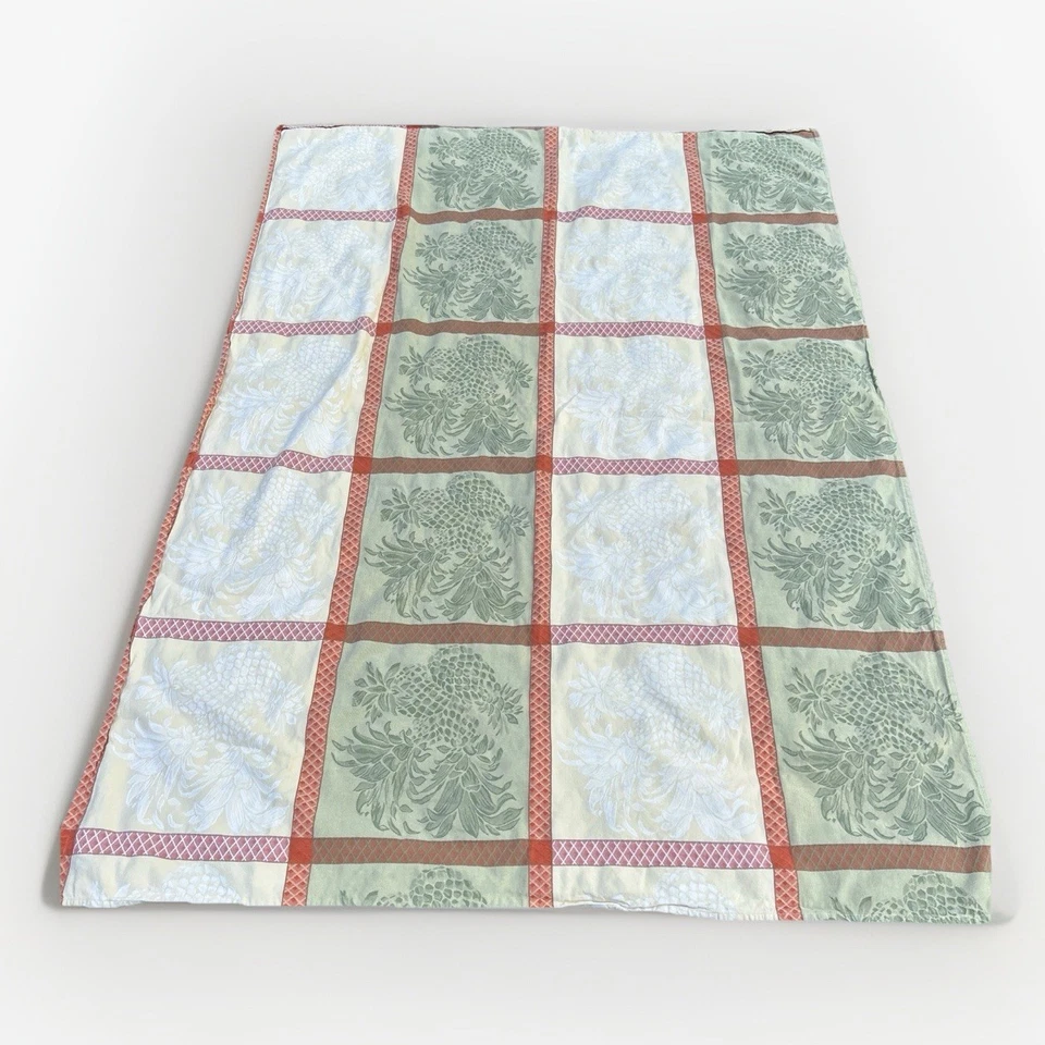 "Mantel Tommy Bahama Jacquard Tropical Piña Rectángulo Boho 73""x52""" Foto 1 de 4