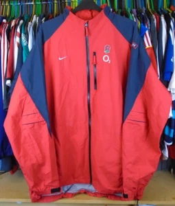 ENGLAND 2007 NIKE STORM FIT RUGBY PLAYER ISSUE WARM UP JACKE TOP XXLT "BJK" - Bild 1 von 6