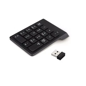 1PC 2.4GHz Wireless USB Number Keyboard For Gaming Low Power Consumption - Afbeelding 1 van 12