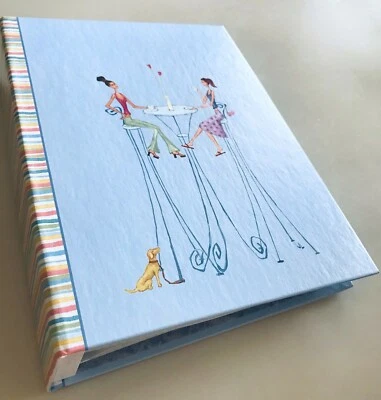 Girlfriends Blue Photo Album 200+ Photos Acid Free Modern Chic Fun Boho Design - Image 1 of 4