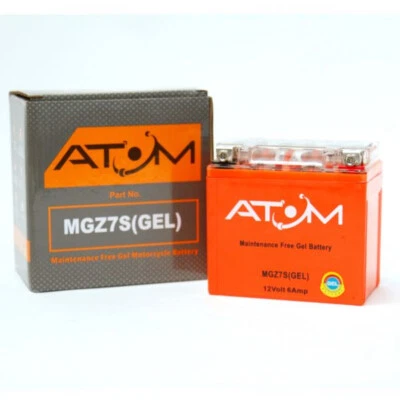 YTZ7S - Atom Gel Motorcycle Battery 12V6Ah for Honda CBR 125 R 2004 - 2010 - Image 1 of 4