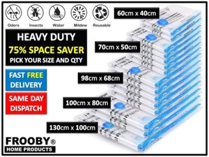 Strong Vacuum Storage Space Saver Saving Bags Vacum Vaccum Bag Duvet Blanket NEW - Picture 1 of 8