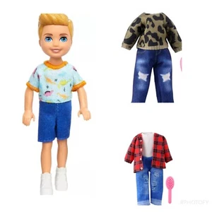 Barbie Club Chelsea Darrin Junge Puppe Dinosaurier T-Shirt - Chelsea Puppenkleidung Konvolut - Bild 1 von 7