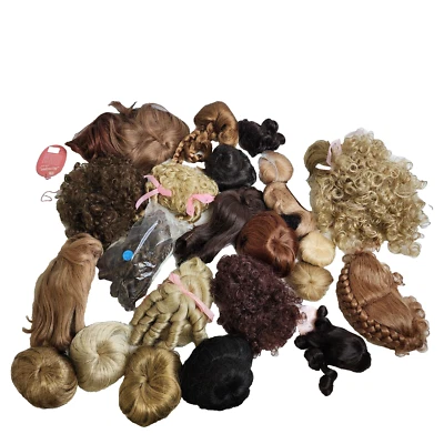 Lote De Colección De Pelucas Para Hacer Muñecas Imsco Monique Global Muñecas Varios Colores/Tamaños Foto 1 de 4