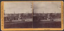 HARTFORD, CT ~ R. S. De LAMATER Stereoview ~ CITY PARK ~ c. 1860s - 1870s