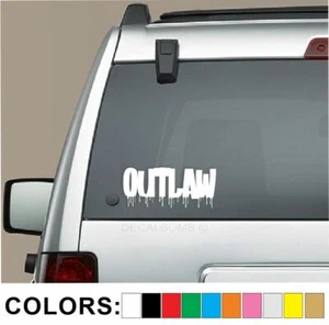 Outlaw Dripping Decal Sticker Diesel Turbo Car Truck Race Bike Trailer - Imagen 1 de 2