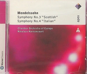 Mendelssohn : Symphonies Nos 3 & 4 - COE, Harnoncourt CD (NEW** 2011/1991) - Foto 1 di 2