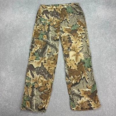 Realtree Trousers Adult Large Brown Camo Workwear Baggy USA Made Sweatpants Mens - Image 1 of 4