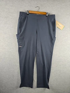 Greys Anatomy Evolve Stretch Womens XL Pants Scrubs Tapered Steel NWT - Picture 1 of 9