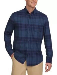 Lands' End Men's Brushed Twill Button-Down Shirt Large - Picture 1 of 3