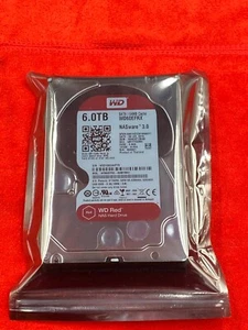 NEW OPEN BOX WD RED NASWARE 3.0 6TB 3.5" SATA NAS DRIVE 5400RPM WD60EFRX-68MYMN1 - Picture 1 of 4