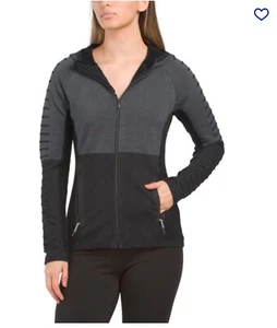 Smartwool Mujer Intraknit Merino Polar Cremallera Completa Chaqueta con Capucha en NEGRO Pequeña - Imagen 1 de 5